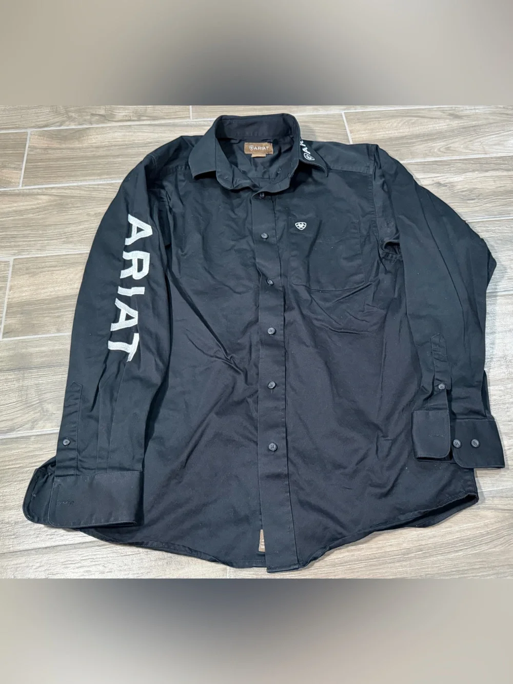Ariat Boys Long Sleeve Button Up Shirt Size Small Western Cowboy Workwear